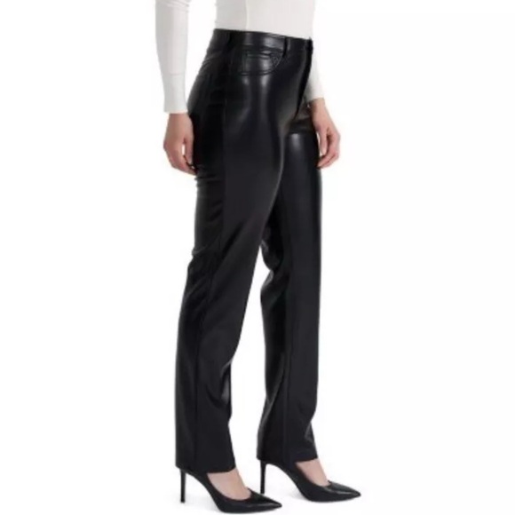 Joie LIMITED EDITION Faux Leather Pants Black JEI0000 Size 6 - Picture 11 of 16